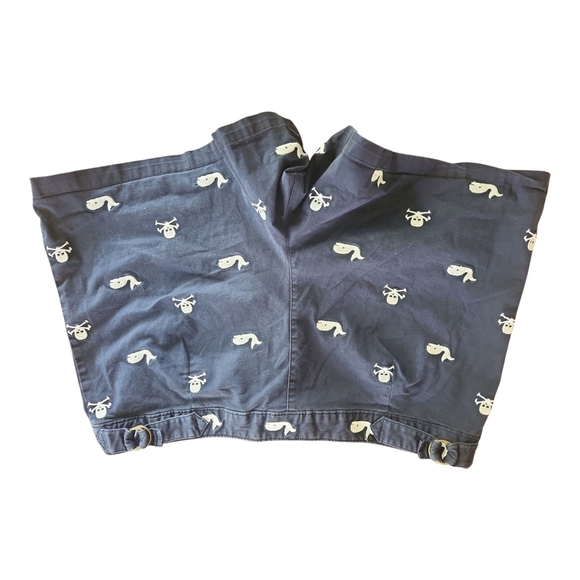 Libertine Skull and Whale Embroidered Bermuda Shorts Juniors 13 - Picture 3 of 6